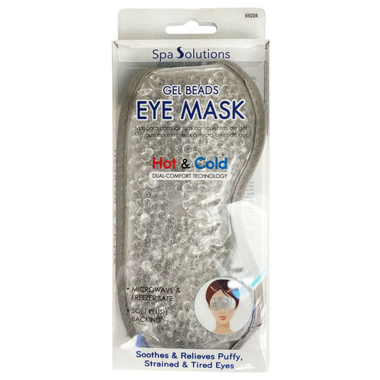 CALA Spa Solutions Gel Beads Eye Masks Hot & Cold Grey